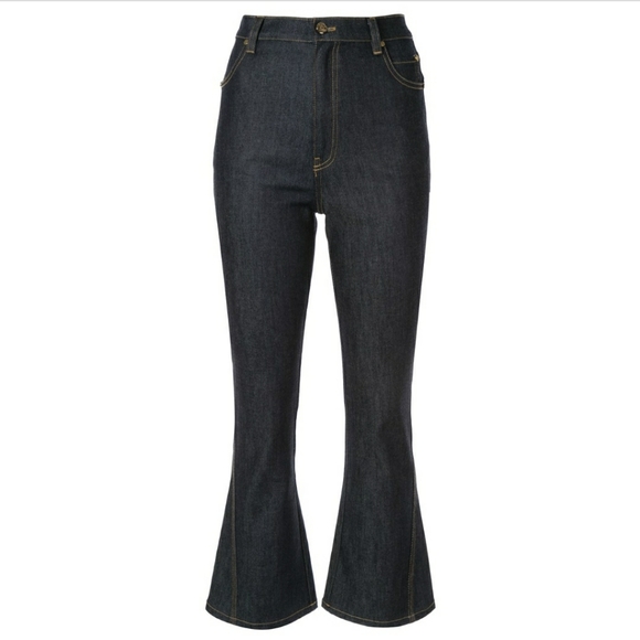 Acler Lewis Dark Denim Jeans Size 4 - Picture 2 of 10